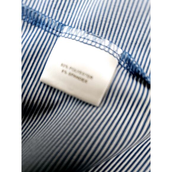 Peter Millar Shirt Mens Large Blue Summer Comfort Polo Golf Short Sleeve Stripe - Picture 14 of 14